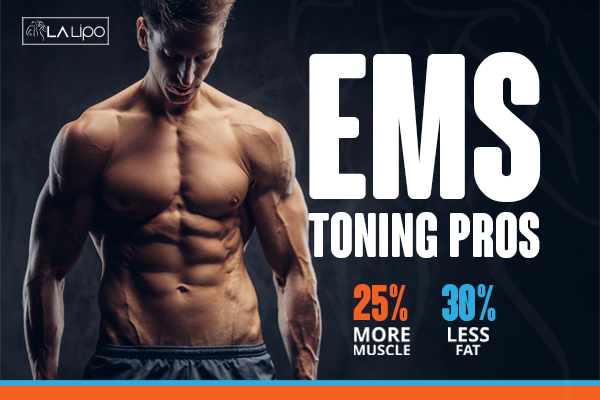 Image of man with sculpted stomach showing the fat loss and muscle gain of LA-EMS Body Sculpting Treatment Warwickshire