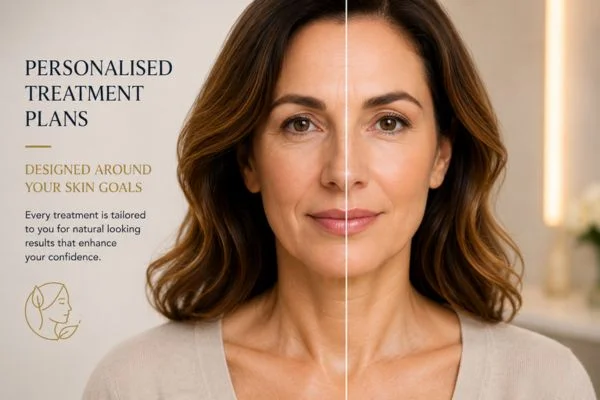 Before and after results of Collagen Lift Therapy Warwickshire